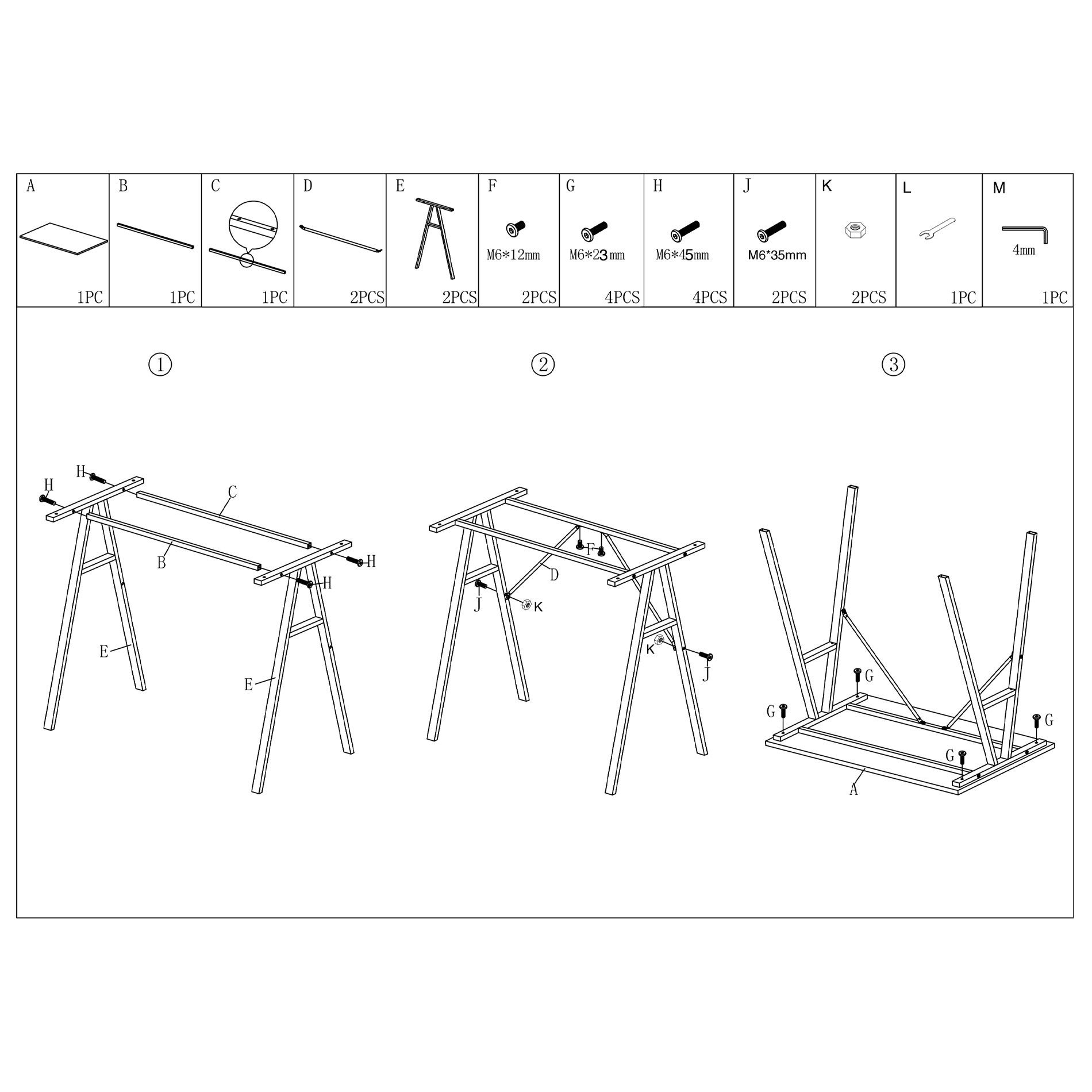 Rebecca Mobili Table d'ordinateur pour PC en Bois Acier blanc Bureau de jeu de style Moderne - 7