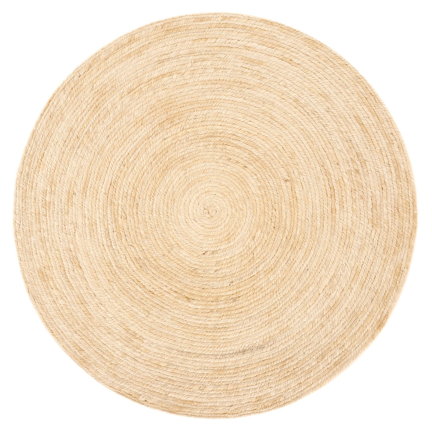 Dywan Vintage Jednokolorowy Biały Ø140 cm