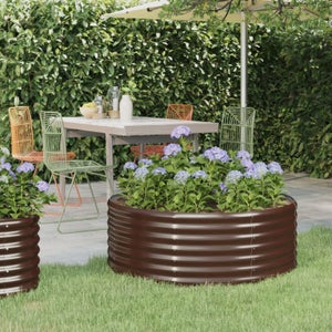 LIA Lit Surélevé De Jardin Rouillé 129X129X45 Cm Acier Corten LIA Lit Surélevé De Jardin Rouillé 129X129X45 Cm Acier Corten