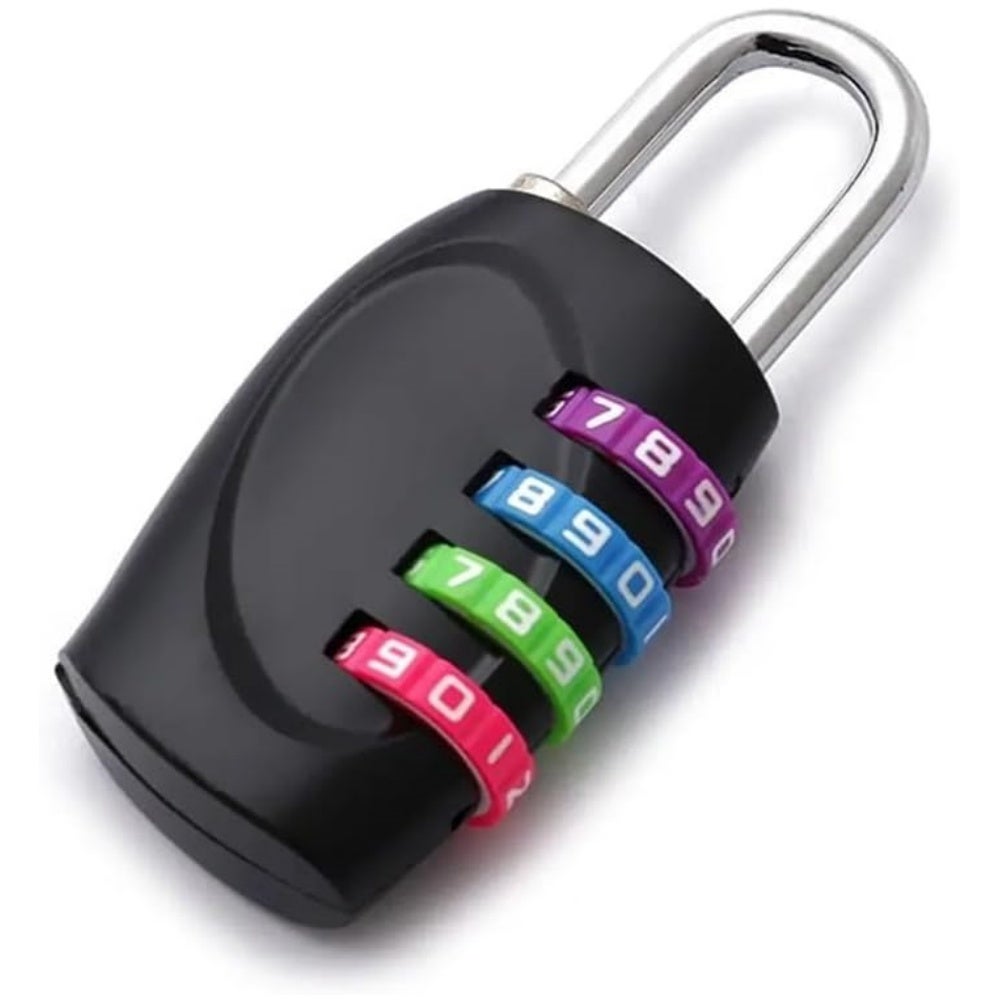 Antivol U Robuste à Combinaison 4 Chiffres - Cadenas Vélo En Acier PVC - Noir - 350x112 Mm Ou 227x112 Mm - Sans Clé, 10000 Combinaisons - Pour Vélos, Motos, Portes, Poussettes