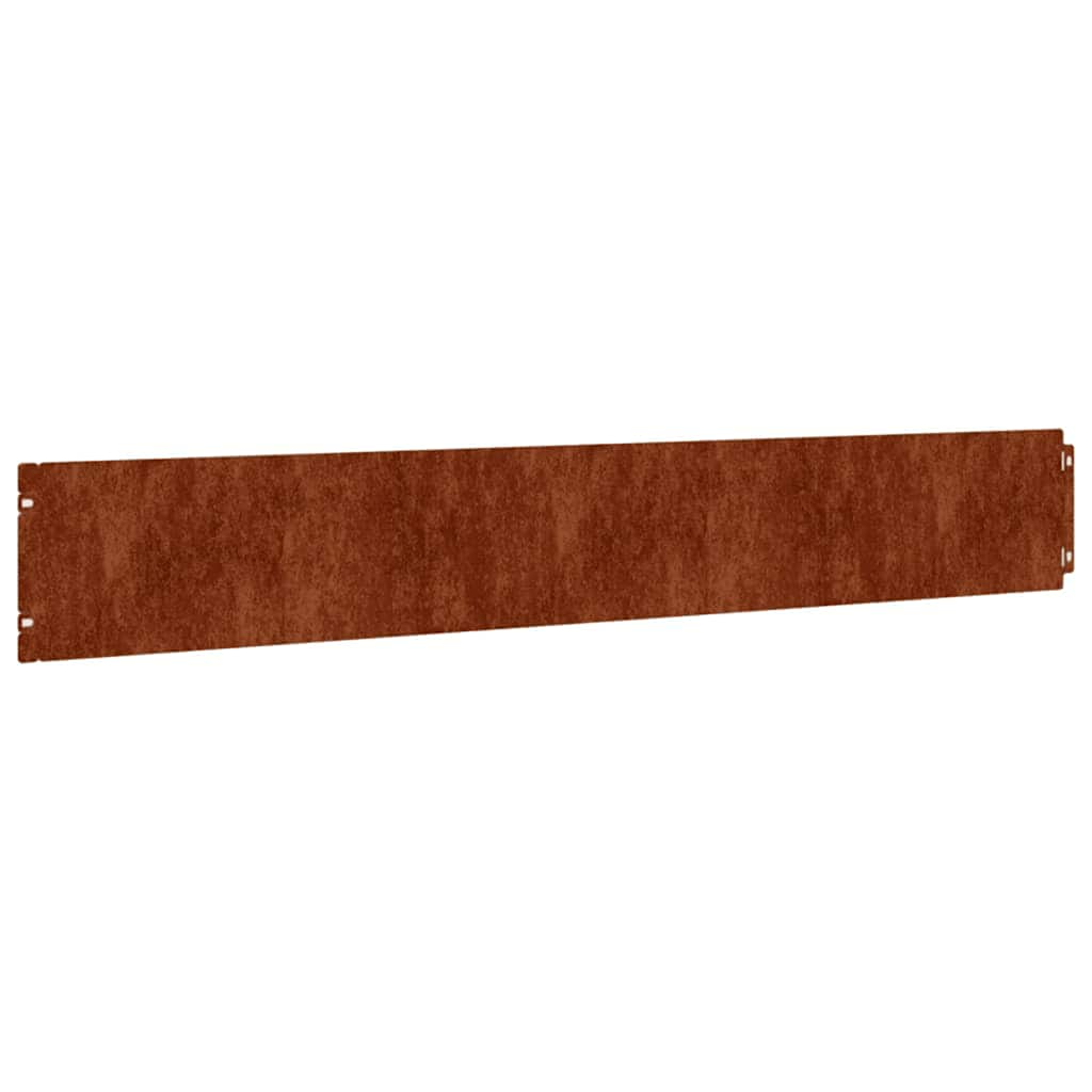 Bordures de pelouse 10 pcs 15x103 cm acier corten flexible vidaXL - 4
