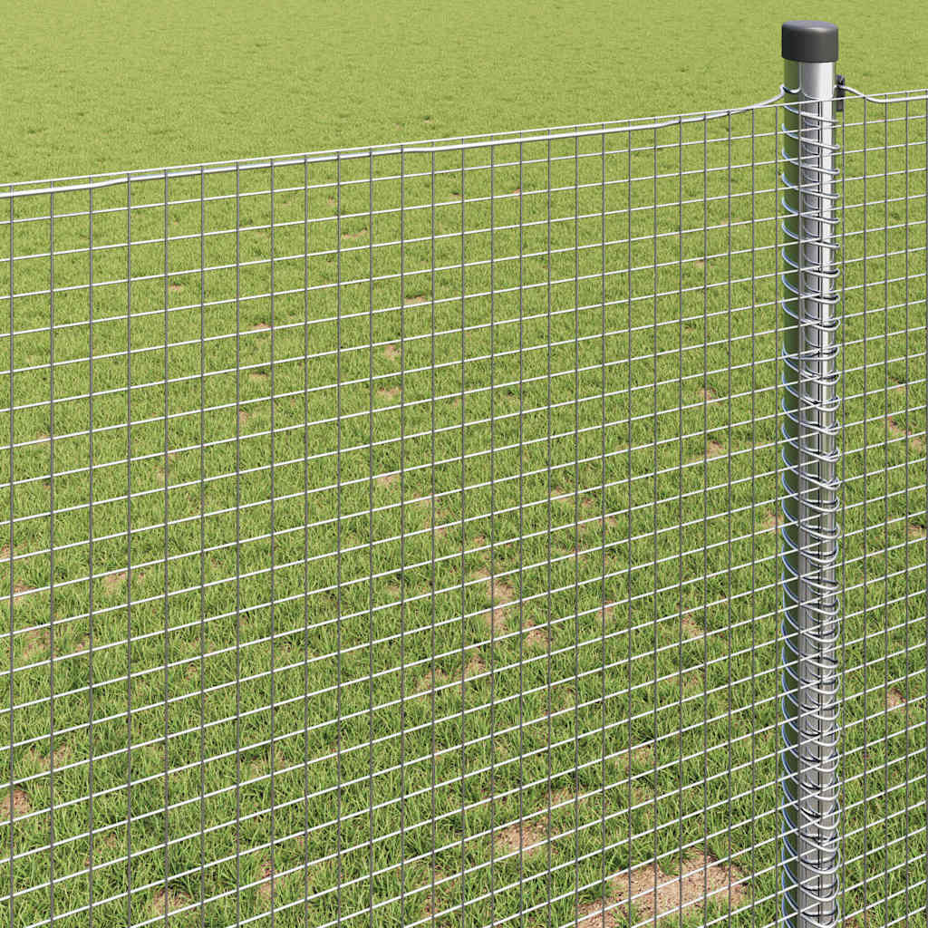 Clôture en fil d'acier soudé argenté 0,5 x 100 m - COMFORTXL - 4