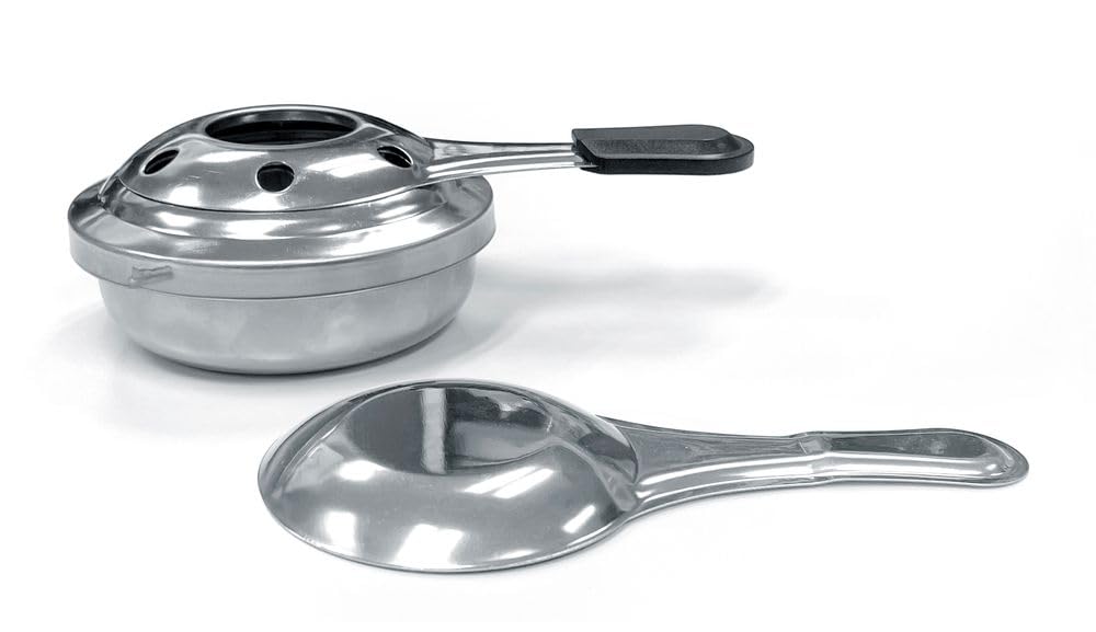 Fornello Per Fonduta HENDI 2 Pezzi - Bruciatore In Acciaio Inox Per Pasta Combustibile - Foto 5