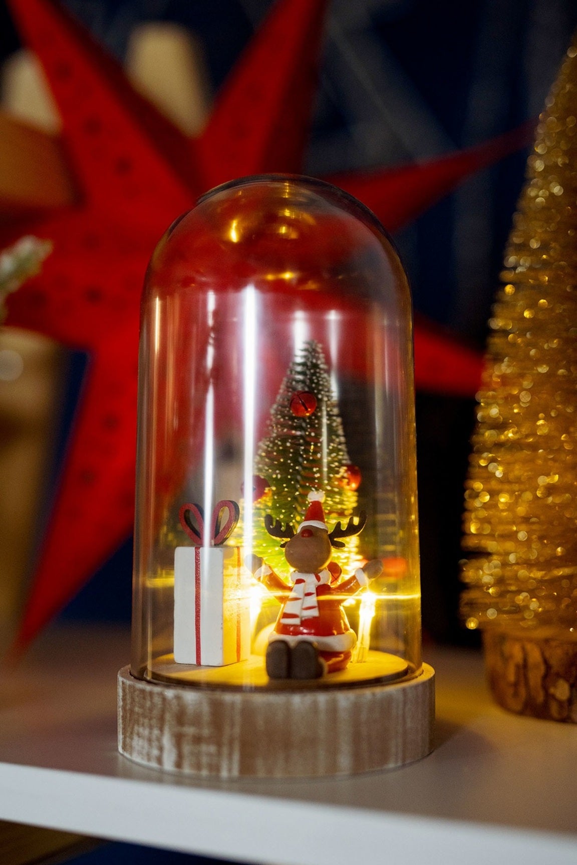 Ozdoba Świąteczna LED z aplikacją 21x11 cm - 2