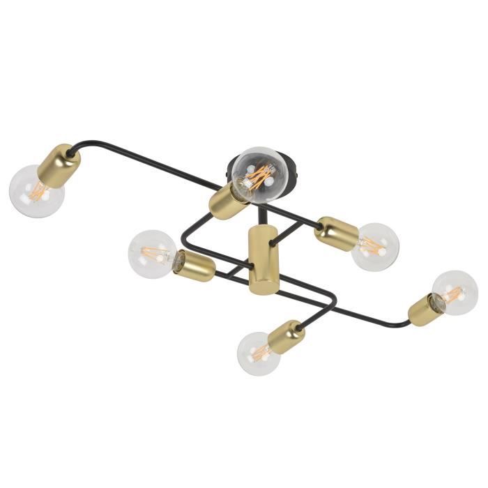 COREP Suspension métal Dandy 6 L Noir et laiton - 5
