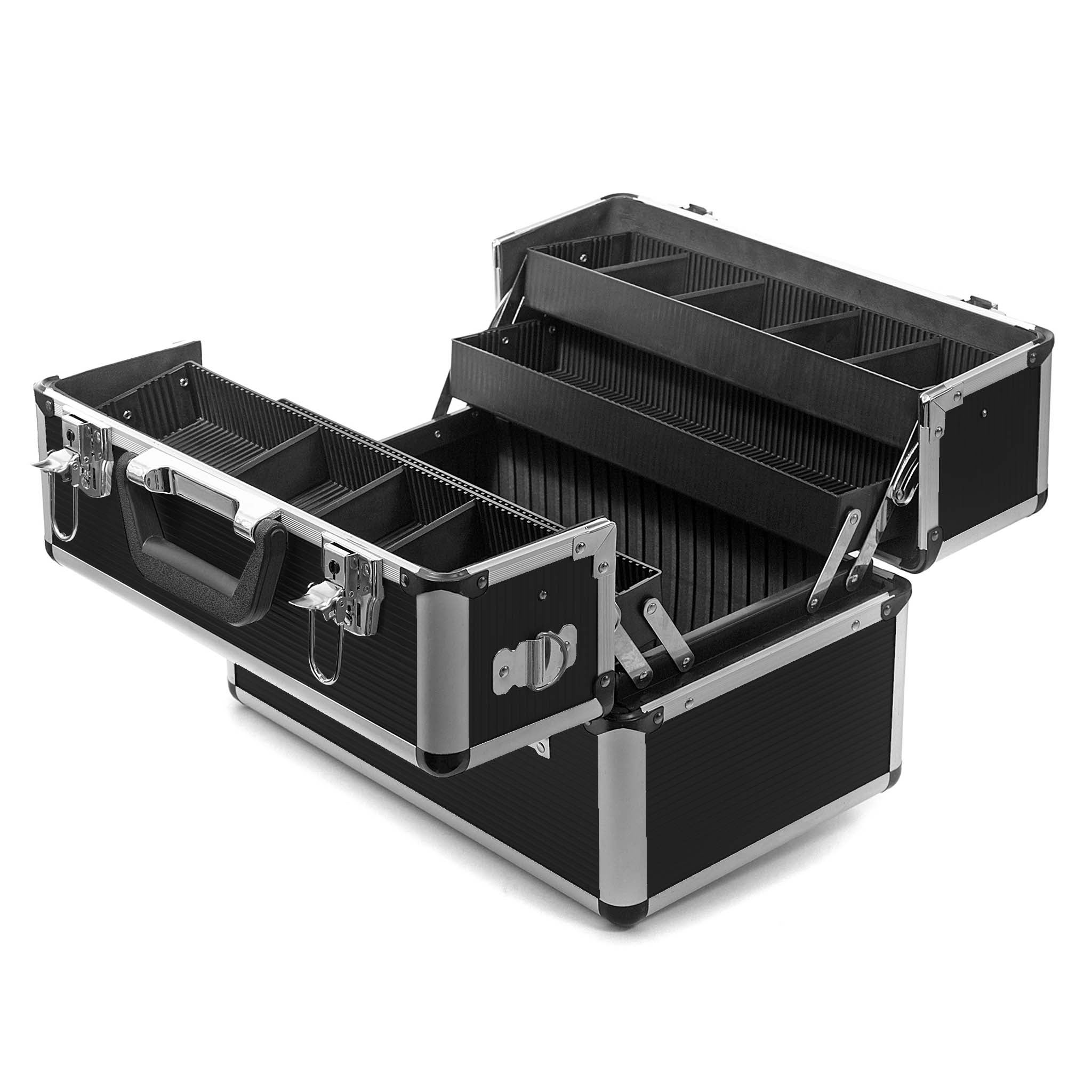 Wiltec Maletín multiusos de aluminio 45x32x22,5 cm con esquinas de ...