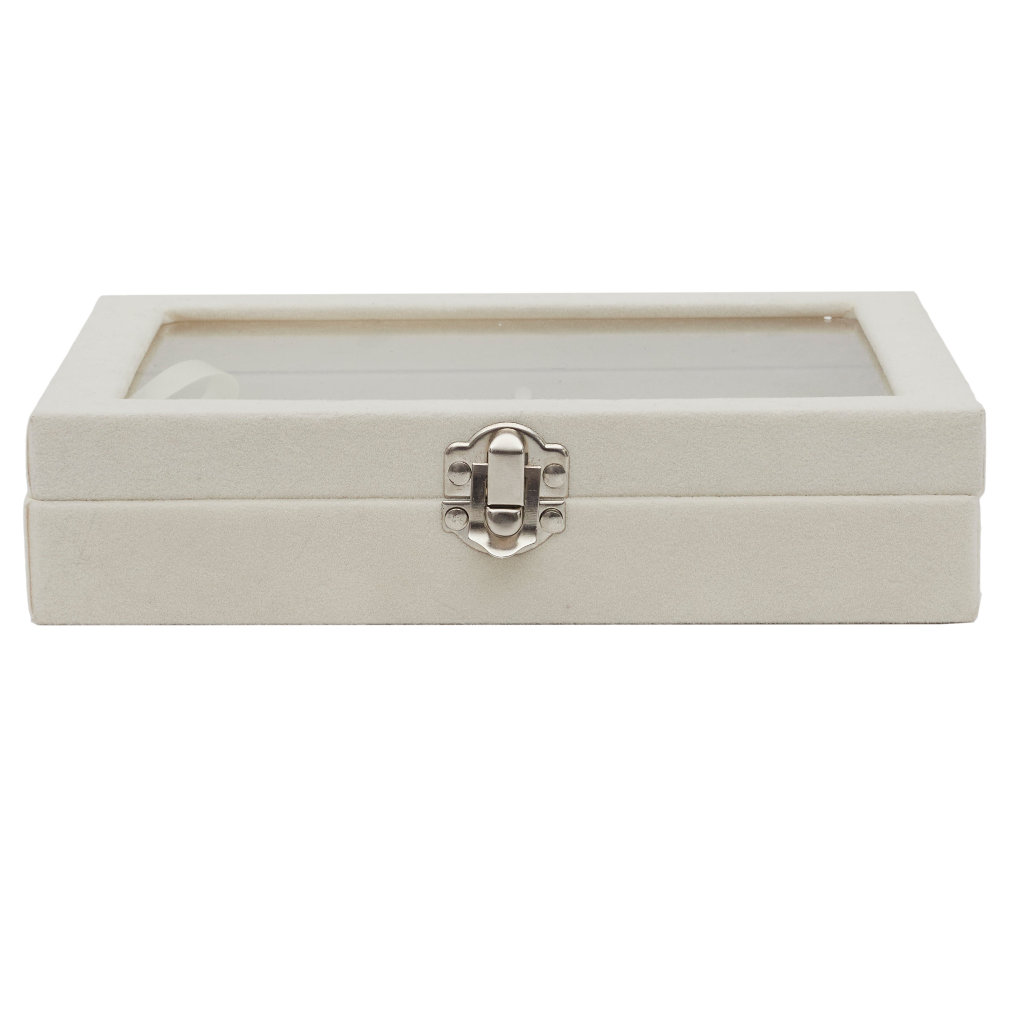 Boite à Bijoux - Home Deco Factory - Feutrine - Blanche - 2