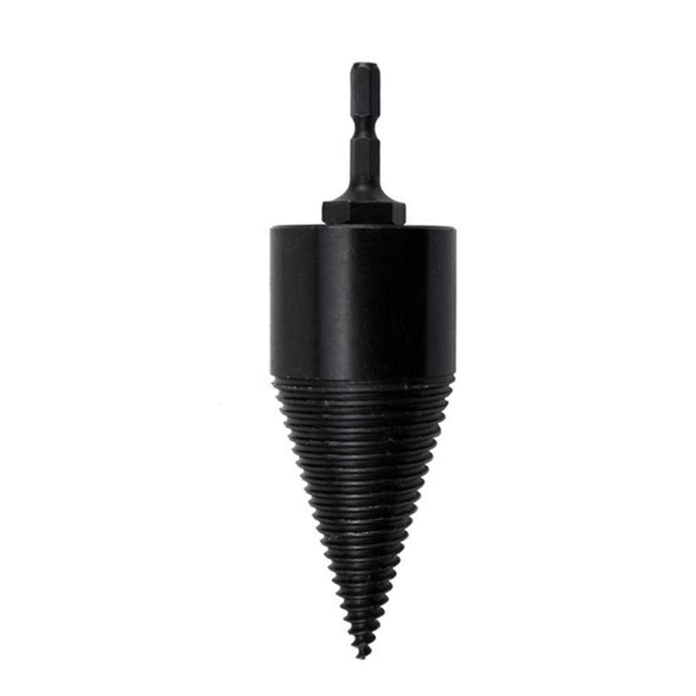 32mm Wielofunkcyjna śruba stożkowa do rozłupywania kłód Śruba do rozłupywania drewna z okrągłym uchwytem Nagrzewnica do drewna (uchwyt sześciokątny)