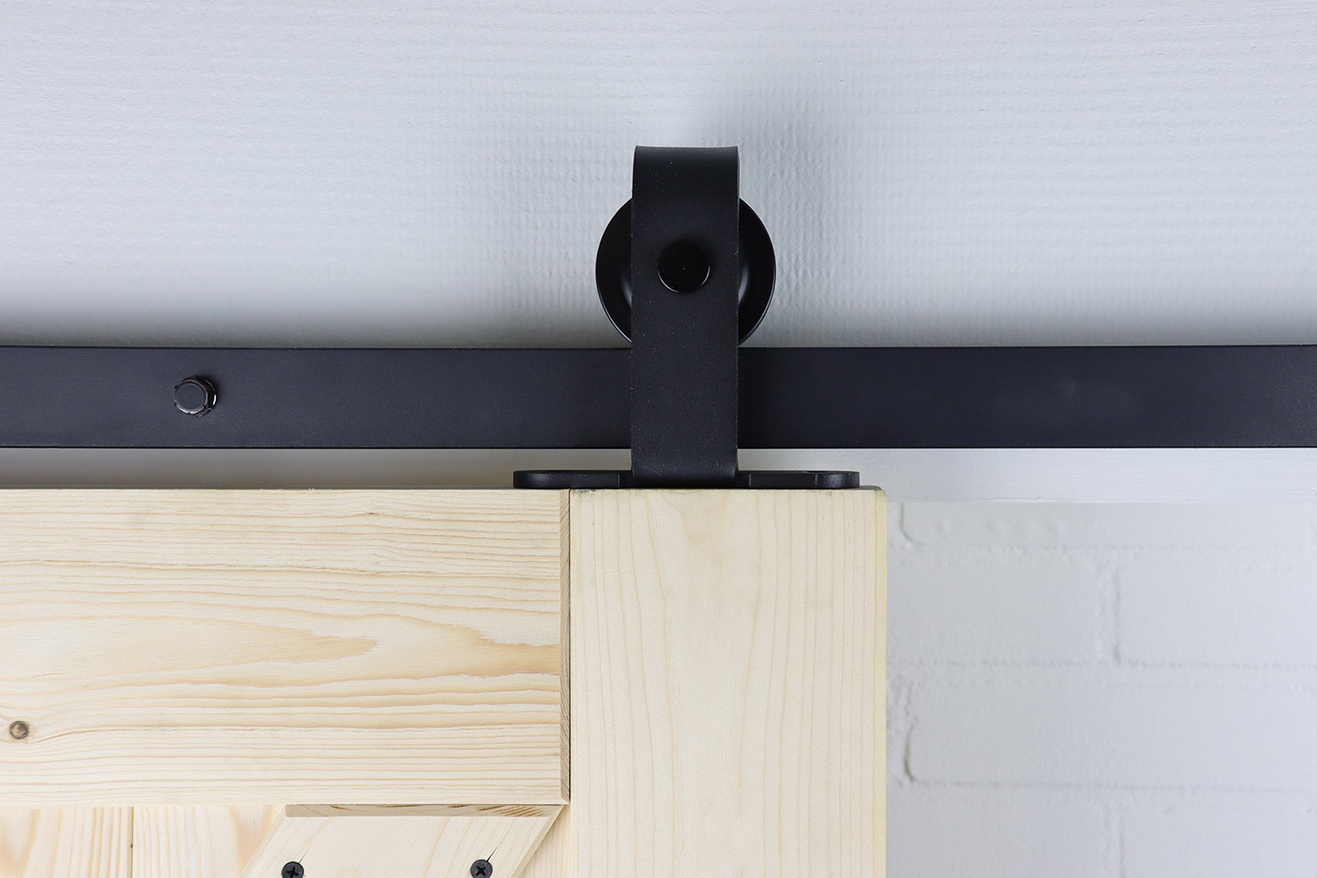 Sistema negro de puertas correderas - Modelo en T 200 cm - Por set - 2