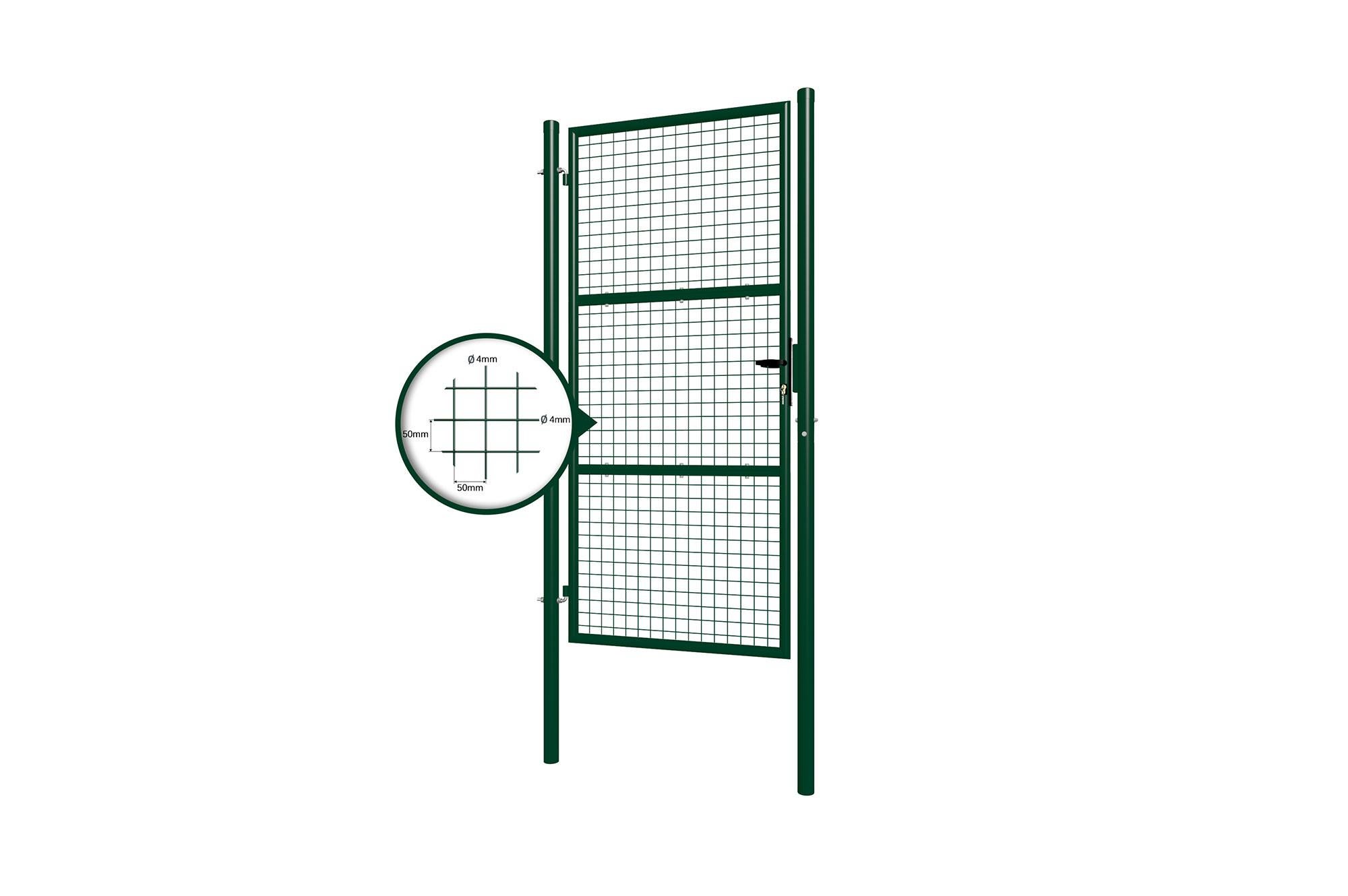 Portillon grillagé 1m OLGA H.200cm Vert - 6