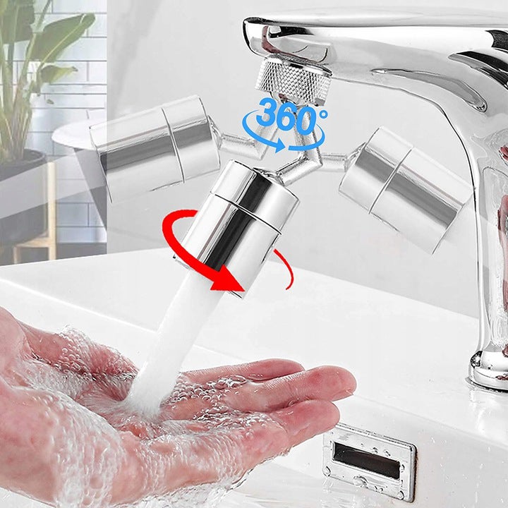 Perlator do baterii dwufunkcyjny M24 z regulacją kąta 360 stopni - 2