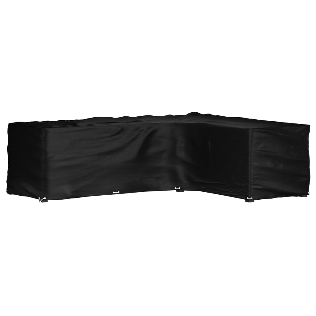Funda para muebles de jardín forma de L 18 ojales 285x220x80 cm CFW80644 - 2