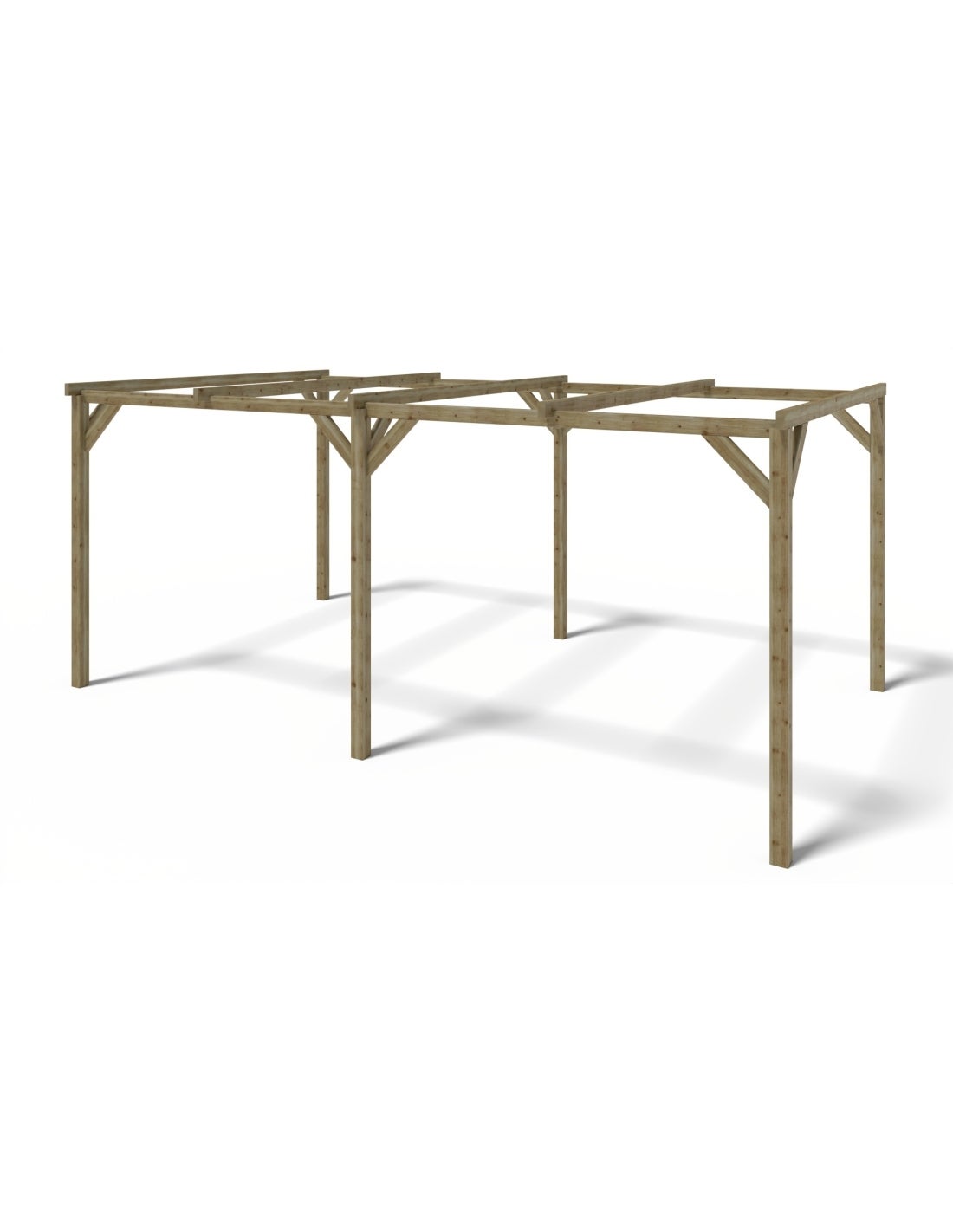 Carport, abri de voiture 3x5.1 m - 15.3 m2 - CAR1 - ALTANKA - 9