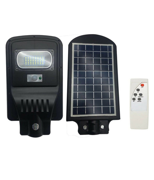 Trade Shop - Lampione Stradale Led 10 W Pannello Fotovoltaico Energia Solare Esterno -
