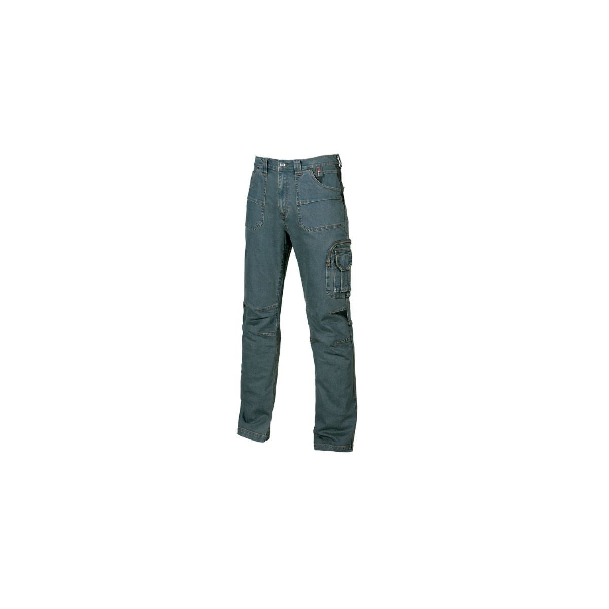 Pantaloni artigiano con stretch Grigio Scuro/Nero 46 159913439899C52