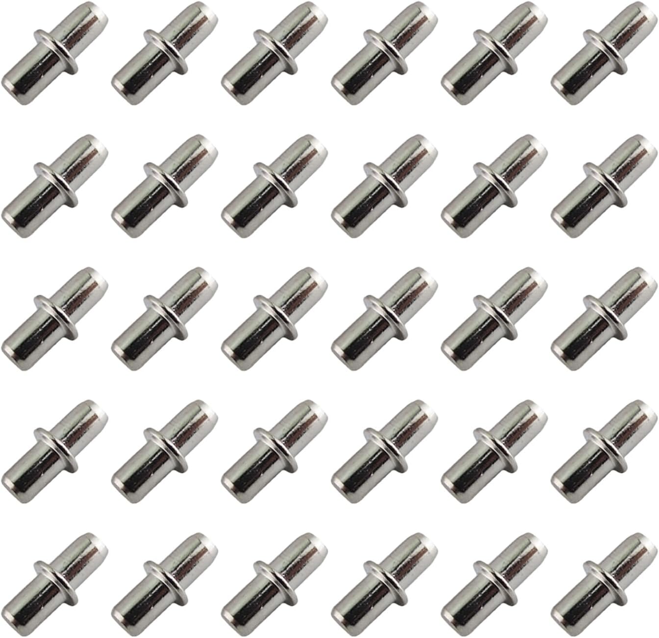 40 szt. 5 mm niklowanych wsporników półek - wspornik półki - płyta podtrzymująca meble, szafki, 5 x 15 mm