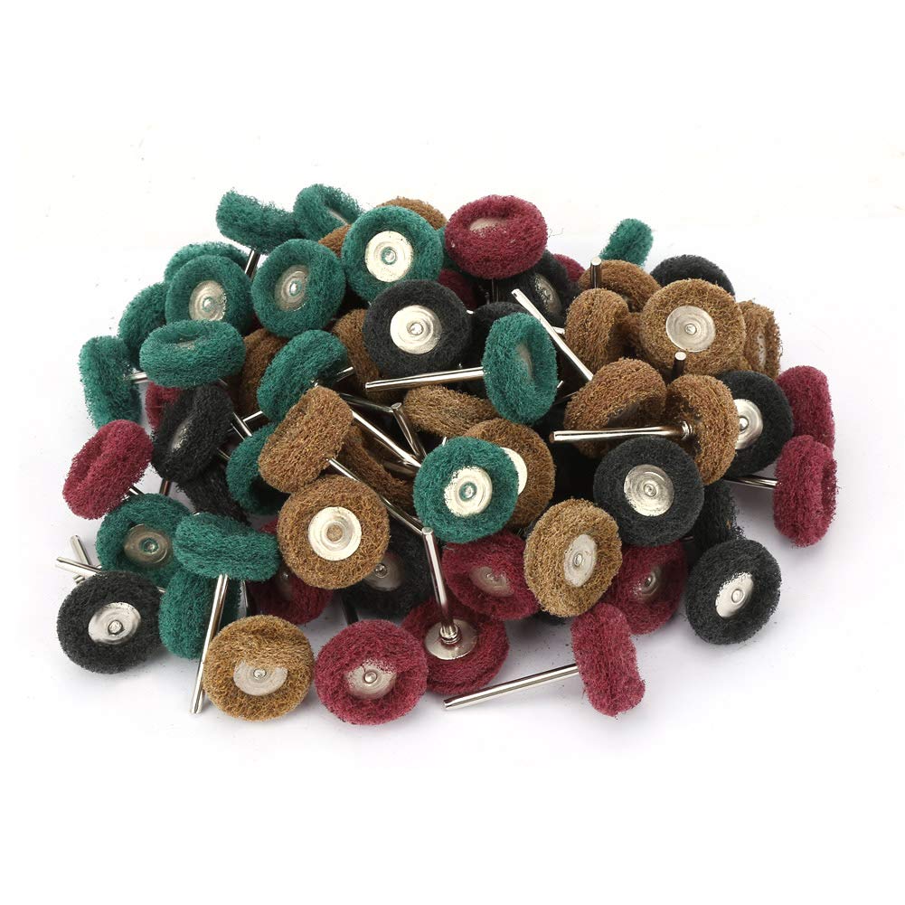 Set De 4 Roues Polissage Coton 100mm - Pour Finition Fine Sur Métal, Bois, Etc.