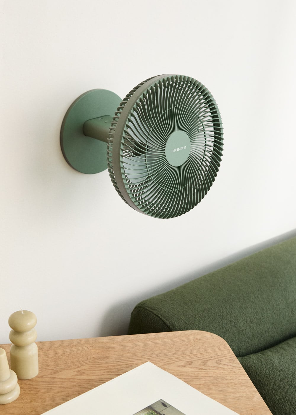 CREATE - AIR DUAL COMPACT - Ventoinha de mesa e parede recarregável 10 W - 3