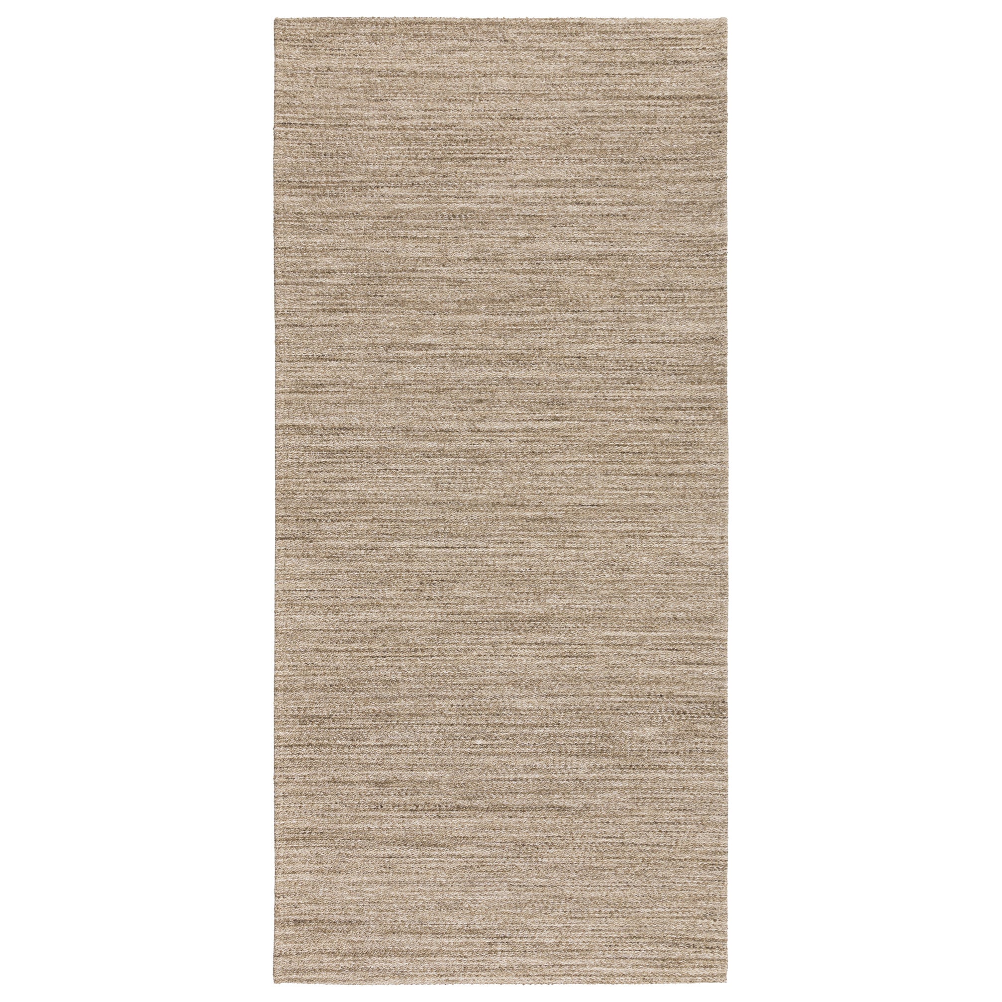 Chodnik dywanowy płaskotkany antypoślizgowy Siena 75x160 cm do prania beżowy