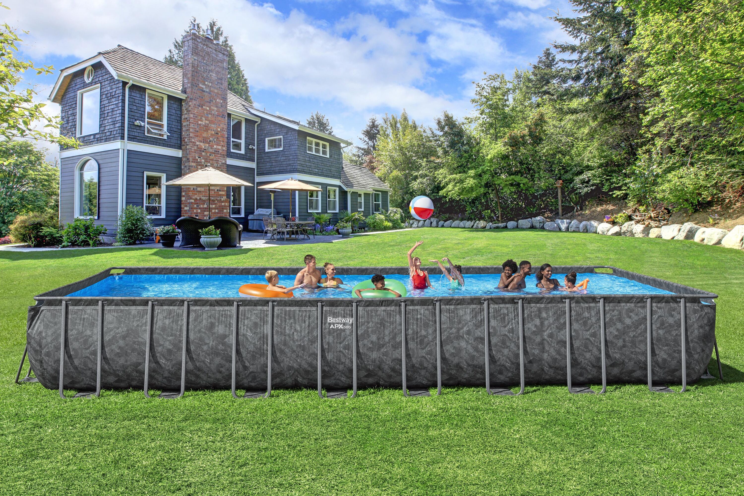 Bestway Piscine hors sol rectangulaire 956 x 488 x 132 cm APX 365 - 4