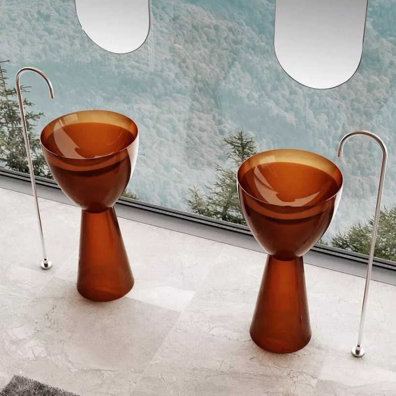 Colonna in carta rossa ⌀30 H 60 cm