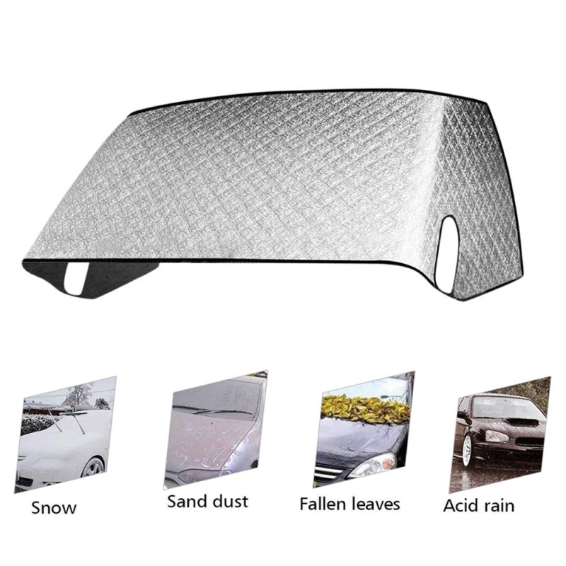 Housse de pare-brise camping-car, pare-soleil fenêtre avant, anti-neige anti-gel anti-salissures, fixation aimantée sans perçage - 3