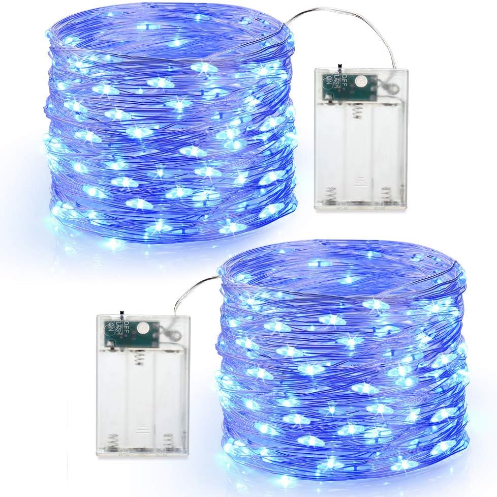 Guirlande Lumineuse à Piles 5m – 50 LED, 8 Modes, Télécommande Et étanche IP65