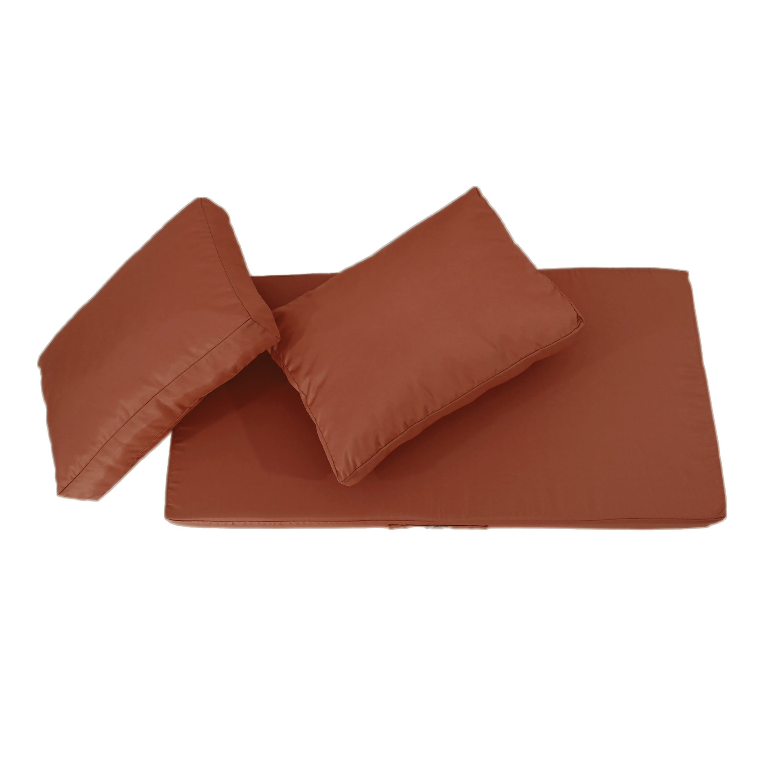 Coussins pour salon de jardin déhoussable 120x60cm Terracotta - 6