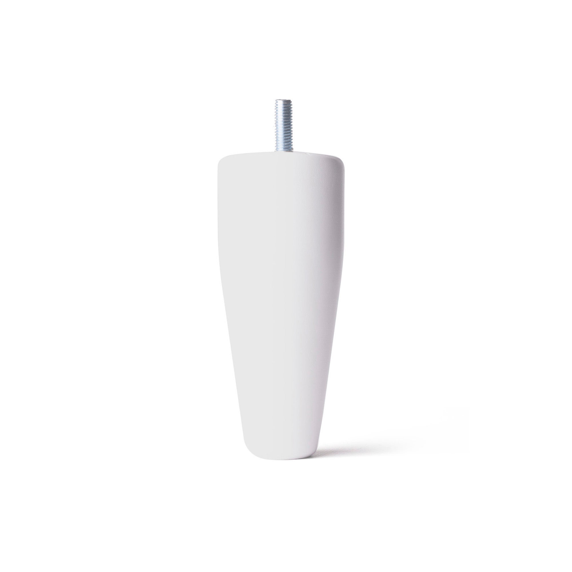 REI | Pé de madeira para móveis 938 | Altura 12 cm | 52x52x120 mm | Faia | Branco | Suporta 250 kg - 2