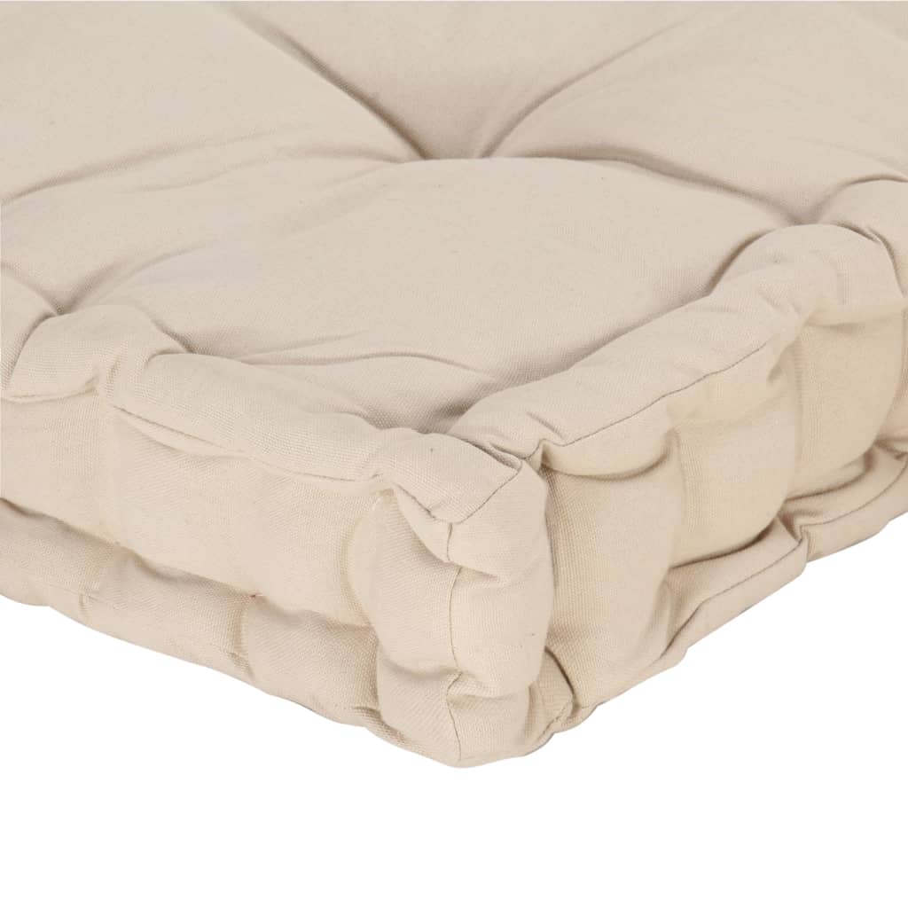 Cojín exterior | Cojín para palés algodón beige 120x80x10 cm CFW167762 - 5