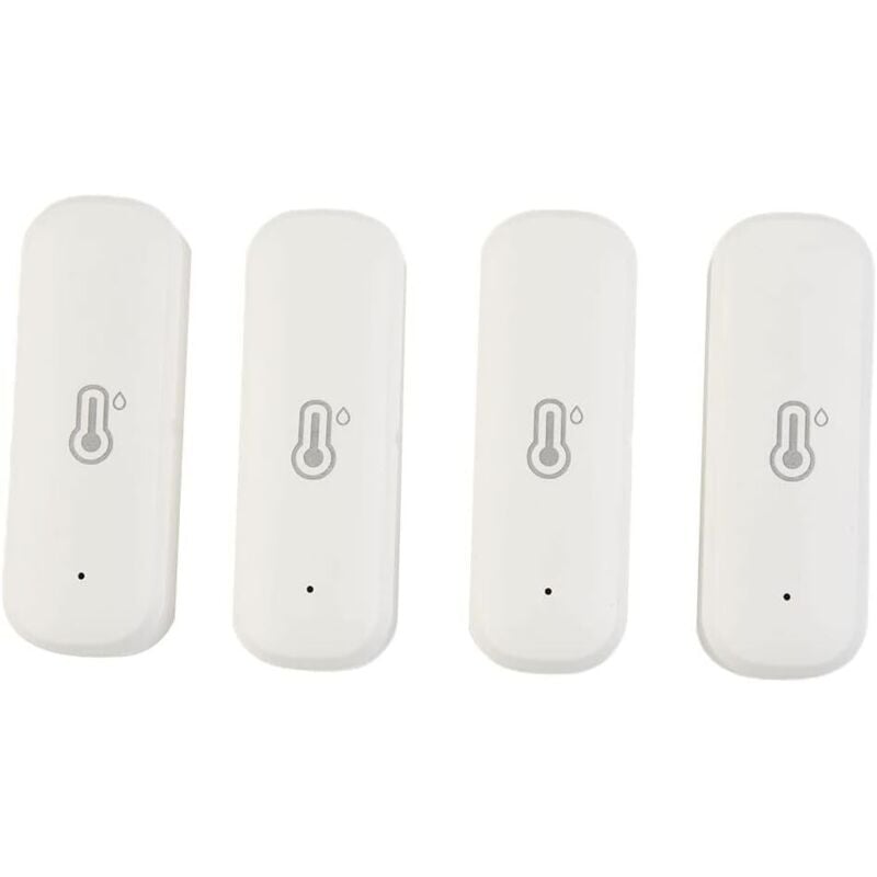 Lot de 4 thermomètres hygromètres WiFi - Sans fil Contrôle de la température et de l'humidité avec alerte d'application à distance - 5