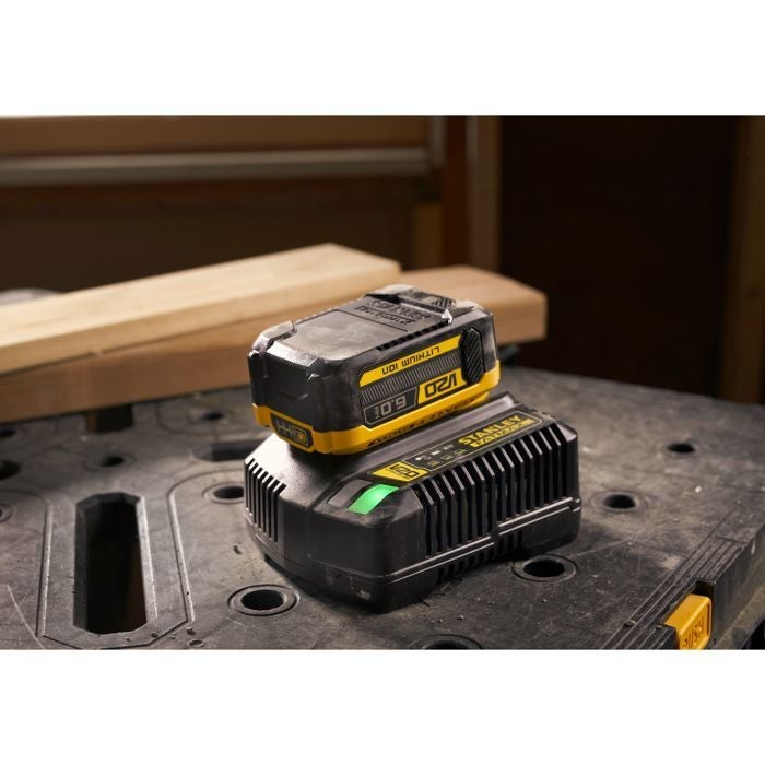 Batterie LITHIUM-ION 18V 6Ah - STANLEY Fatmax SFMCB206-XJ - Technologie améliorée gamme Fatmax V20 - 9