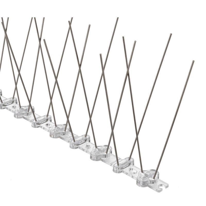 Pics Anti volatile 3 mètres - Répulsif volatiles - Pointes inox - Flexible - Installation Facile Balcon, Fenêtre - 4