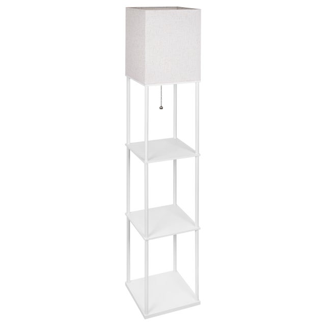 Lampa podłogowa E27 LED Ganto 2 160 cm IP20 stojąca półki biała MasterLED