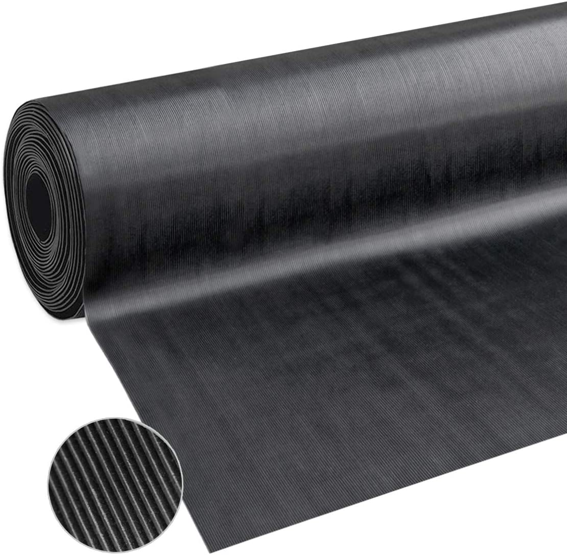 Tappeto Zerbino In Gomma Antiscivolo Mod. LAMIERA – Altezza 120 Cm, Vendita Al Metro, Made In Italy
