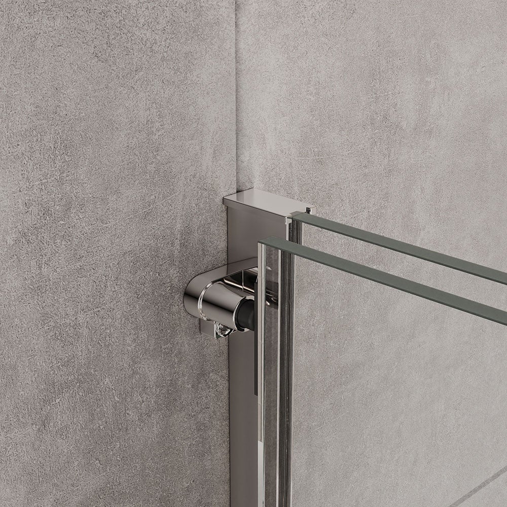 BERNSTEIN - Cabina de ducha de cristal transparente 8mm Cabina de ducha completa estanca Cabina de ducha con puerta corredera - NT101 - 195x140cm - 7