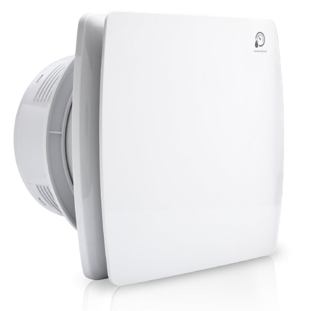 Ventilador de baño Sensor de humedad ventilador temporizador 100mm ventilador montado en la pared inodoro empotrado