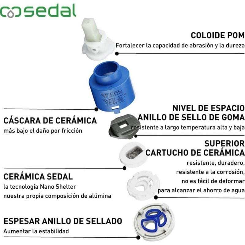 Valaz Grifo de lavabo alto para pica monomando redondo dorado envejecido - Serie Jabalon - 4