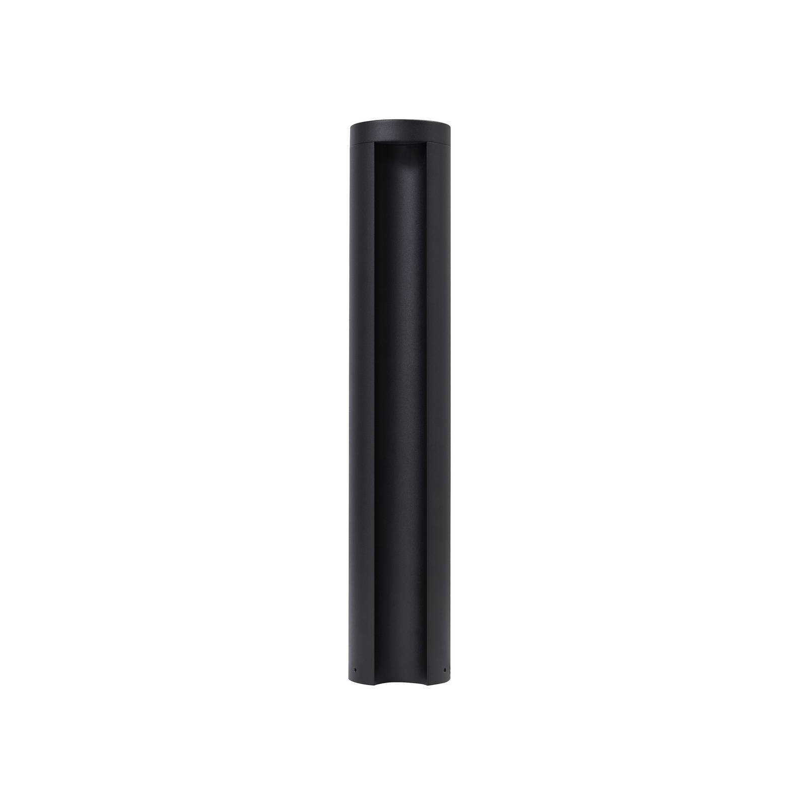 Lucande, bolardo luminoso led raiku, negro, aluminio, 65 cm, iluminación de senderos, baliza, iluminación de senderos, farola