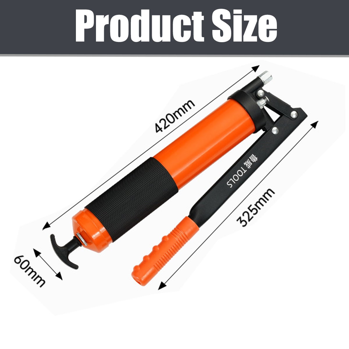 10000PSI Grease Gun 600CC Manual Heavy Duty High Pressure Grease Gun ...
