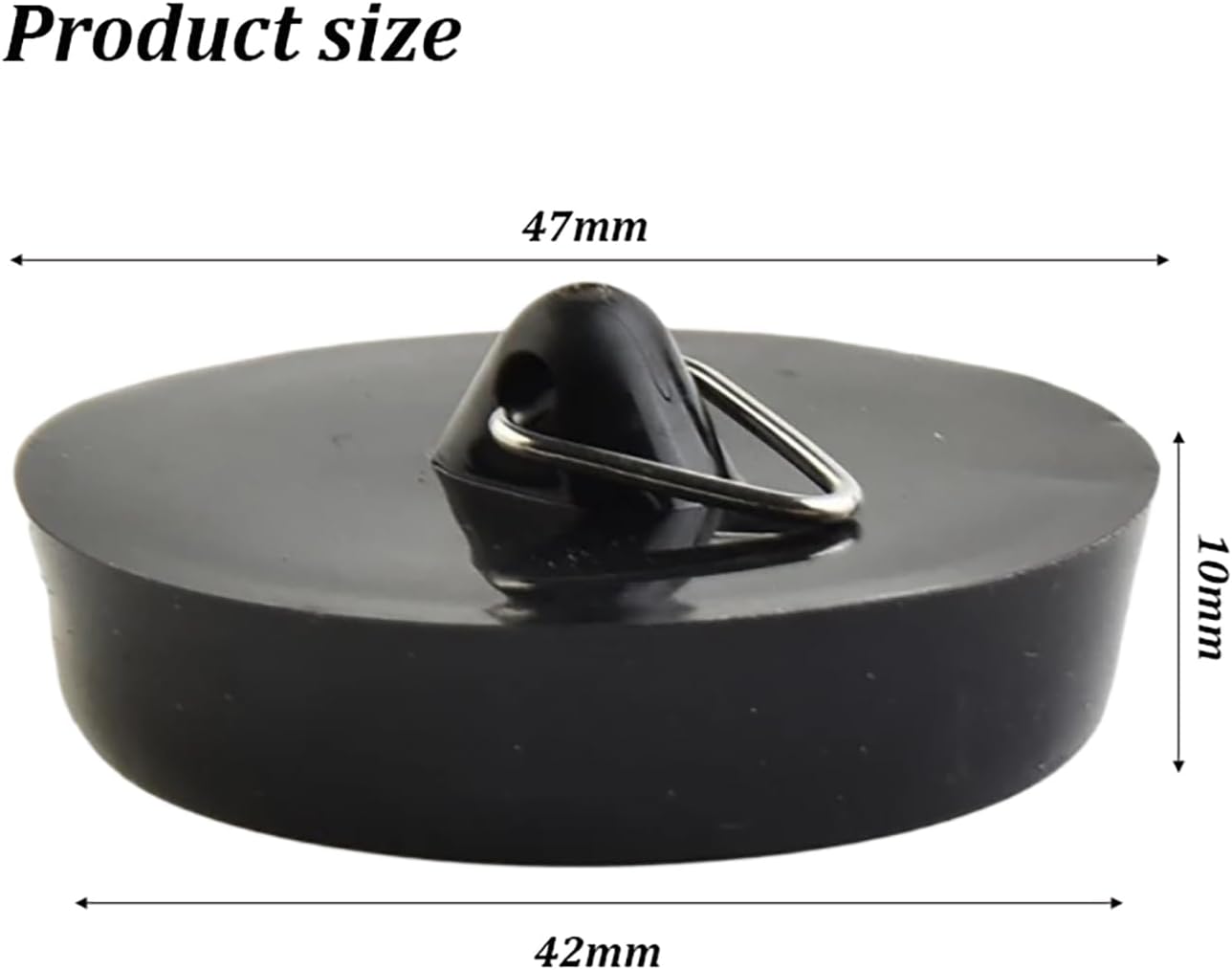 2 Tappi Di Scarico In Gomma Per Vasca E Lavandino – Con Anello, Diametro 3,5 Cm, Anti-odore Per Cucina E Bagno