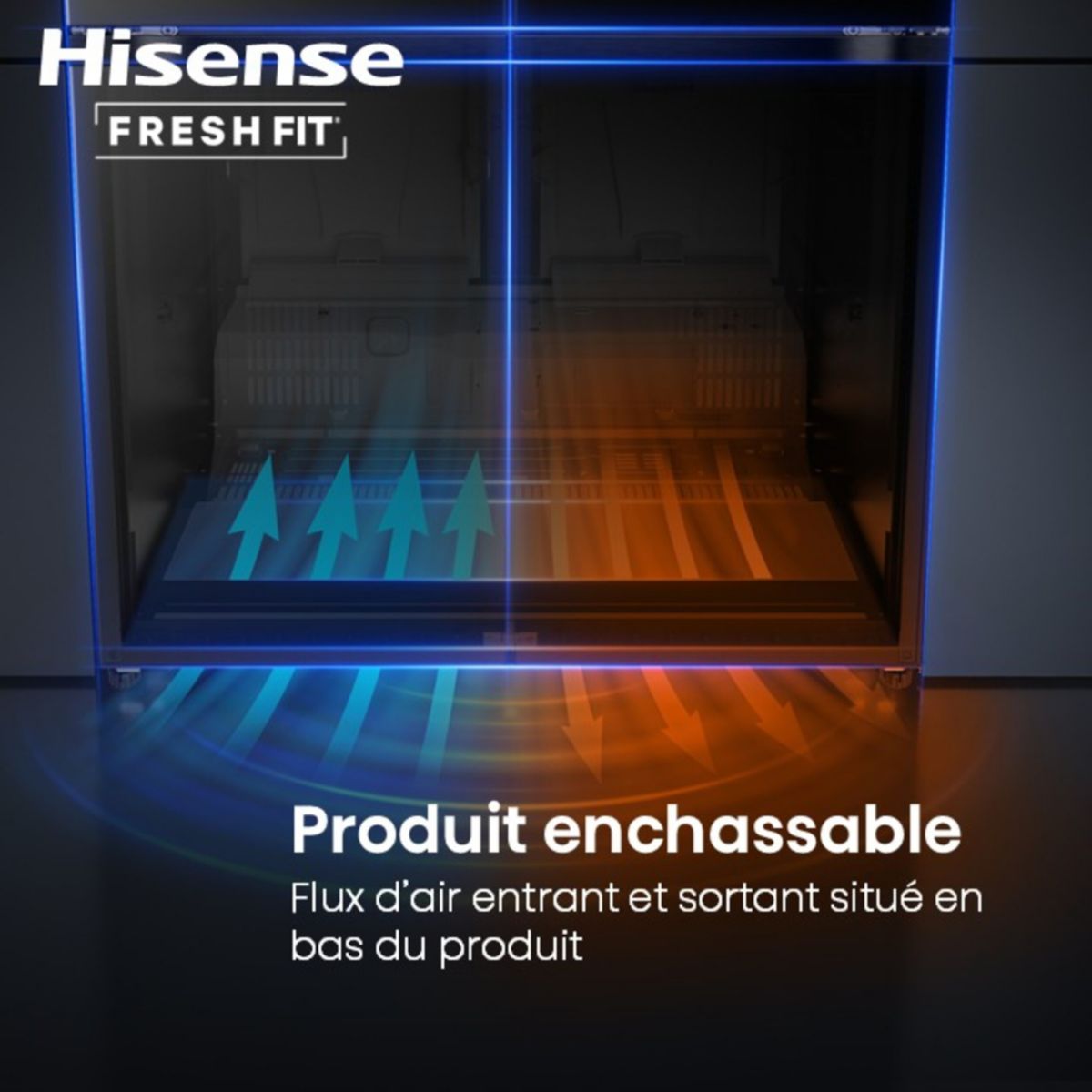 Réfrigérateur multi portes HISENSE RQ768N4GBE freshfit enchâssable - 8