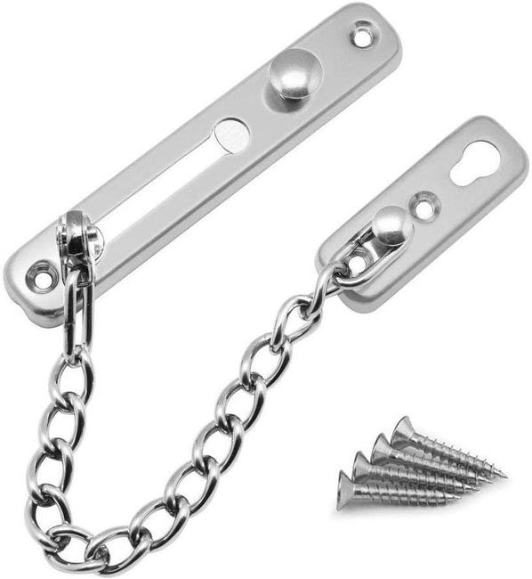 Verrou de porte à chaîne, verrou de porte à chaîne antivol, verrou de Verrou de porte à chaîne, verrou de porte à chaîne antivol, verrou de