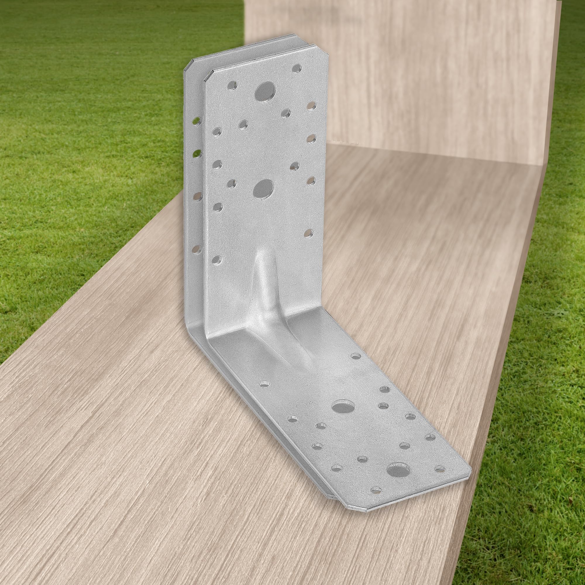 25 szt. Kątownik Ciesielski - Łącznik Budowlany - 150 x 150 x 65 mm - Stal ocynkowana - z Przetłoczeniem - Nierdzewny KOTARBAU - 9