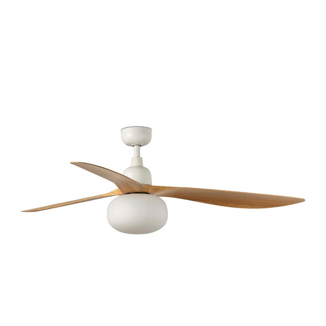 Ventilateur de plafond extérieur Outwood DC BL-CH E27