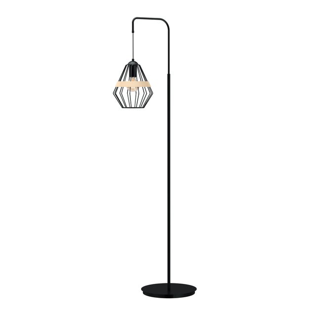 Lampa podłogowa stojąca Cliff czarna 1xE27x60W wym: 150 x 32 x 32 cm metal Milagro