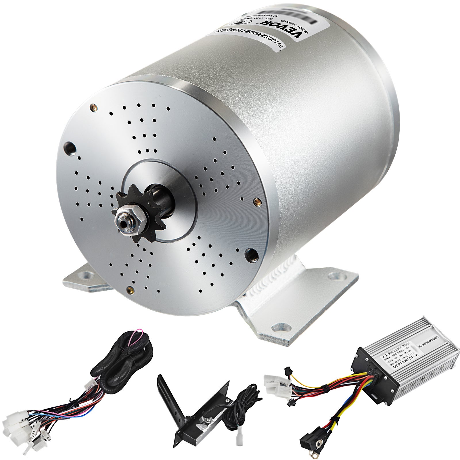 Mophorn Kit moteur électrique à courant continu à balais 450 W – Moteur