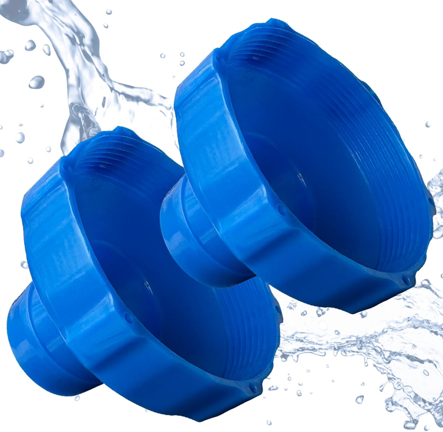 Zestaw 2 adapterów do węża ssącego do basenu, adapter do węża ssącego do basenów (średnica 80 mm na Ø 38 mm)