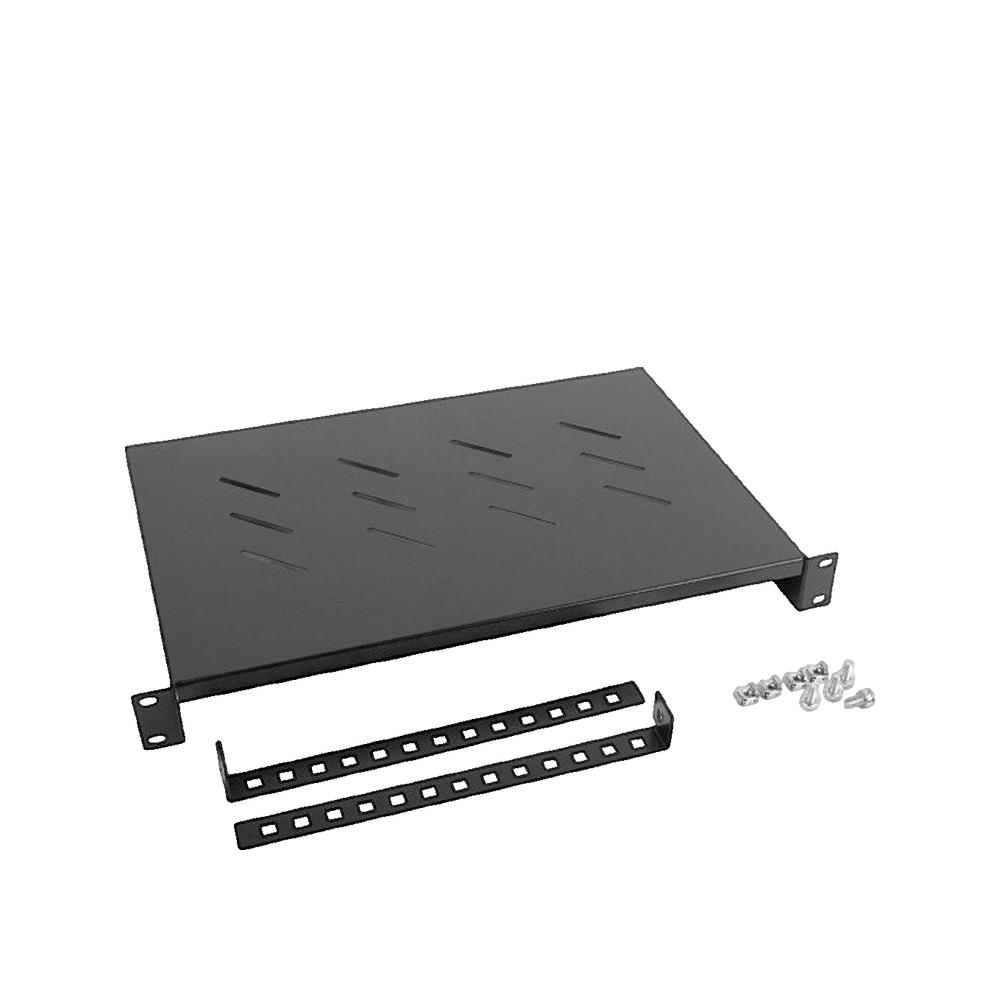 Półka Bematik Lanberg 1U 483x300 mm udźwig 25 kg czarny