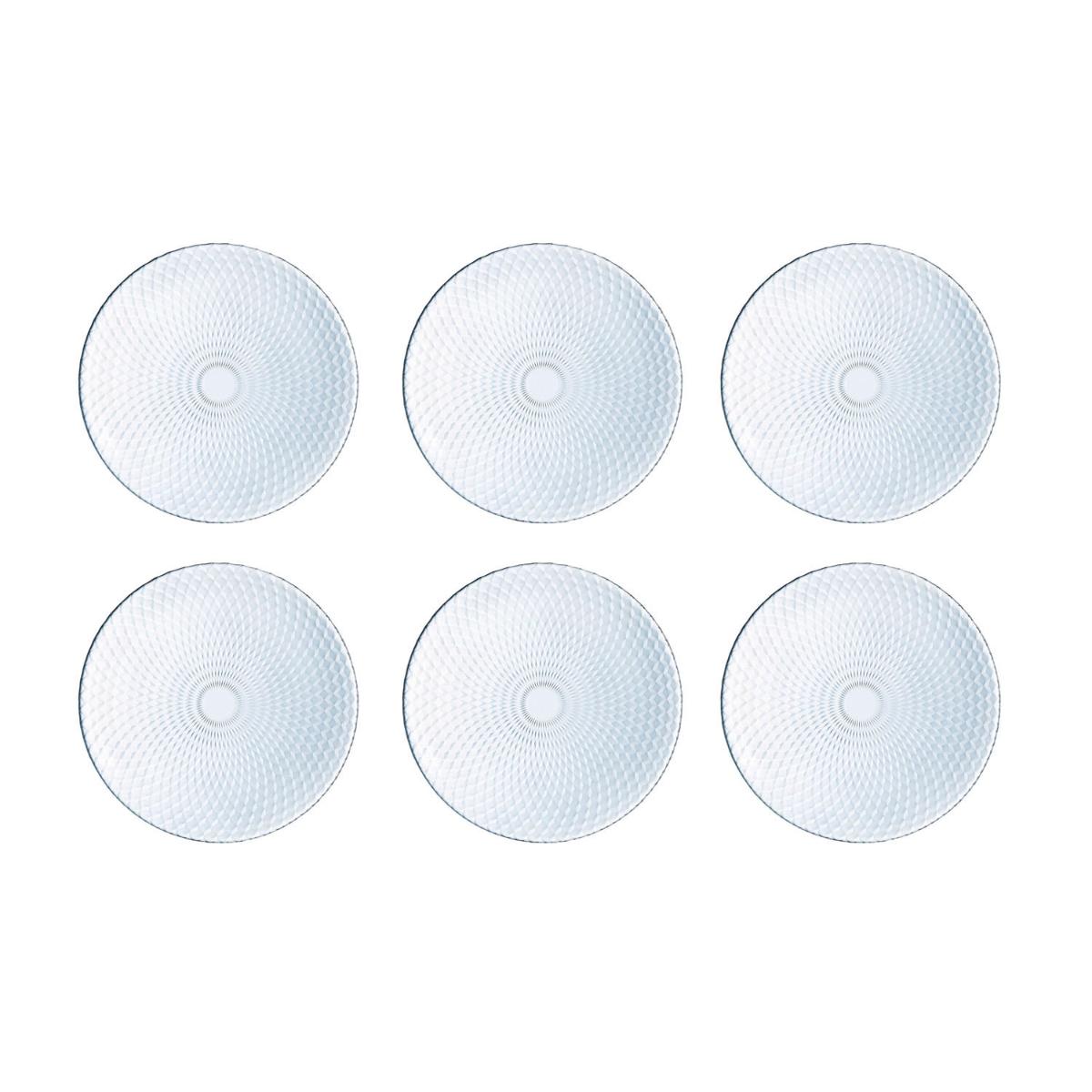 Luminarc Juego De 6 Platos Llanos 25Cm Vidrio Pampille Clear - Imagen 2